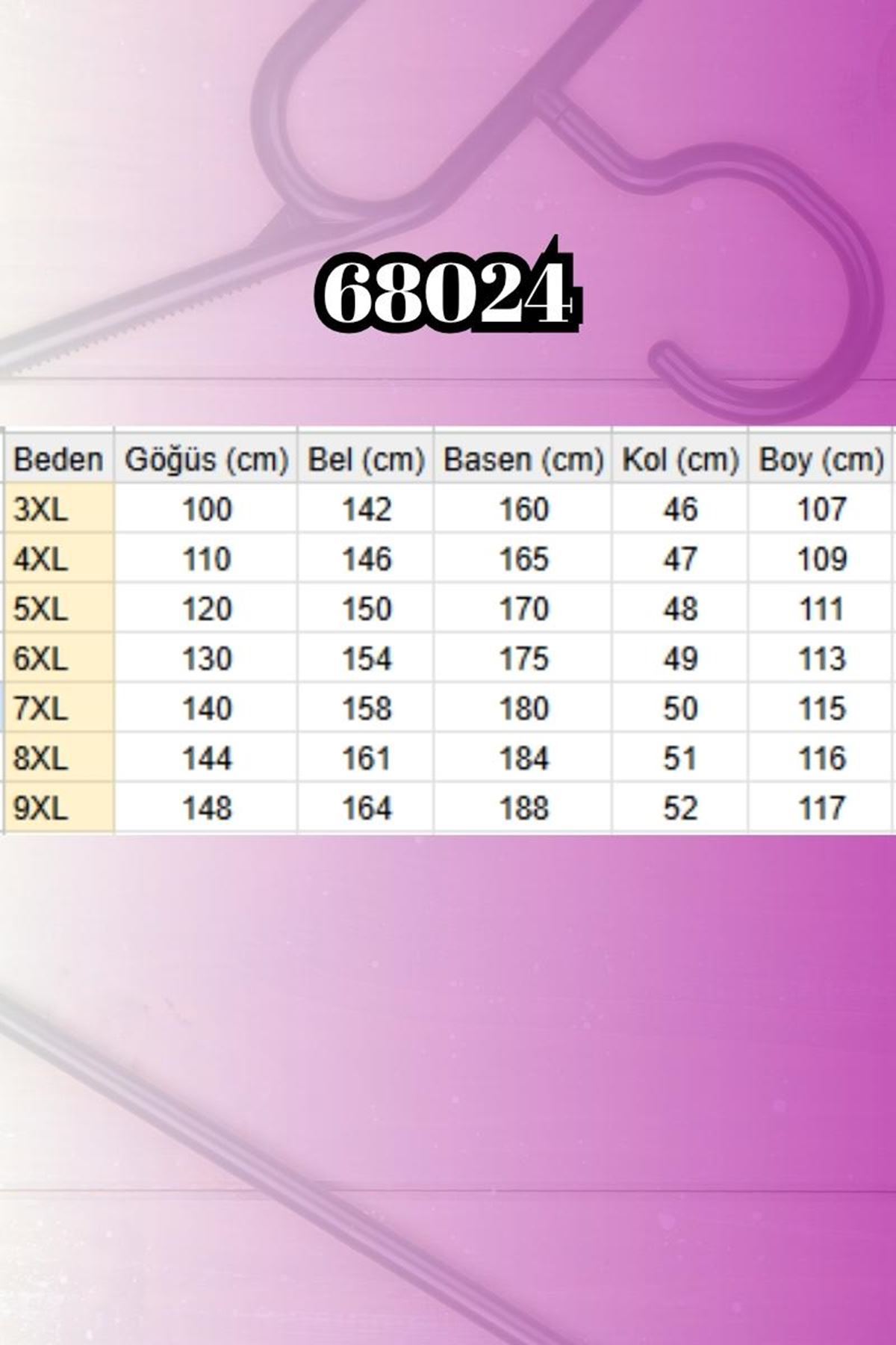 68024 Büyük Beden Hakim Yaka Tensel Kot Gömlek -  Kar Yıkama Buz Mavi