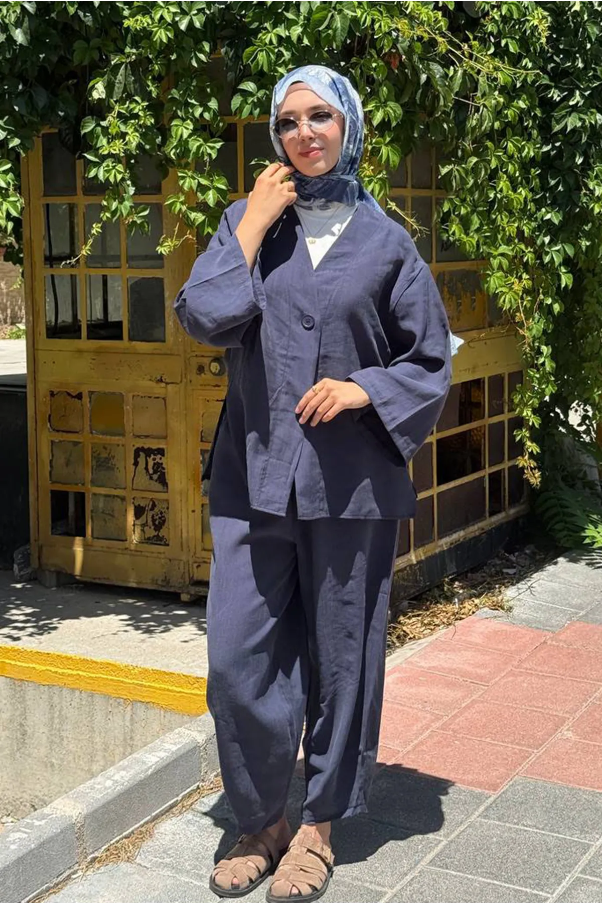 26Y6684 - LACİVERT - TEK DÜĞME CEKETLİ MODAL TAKIM