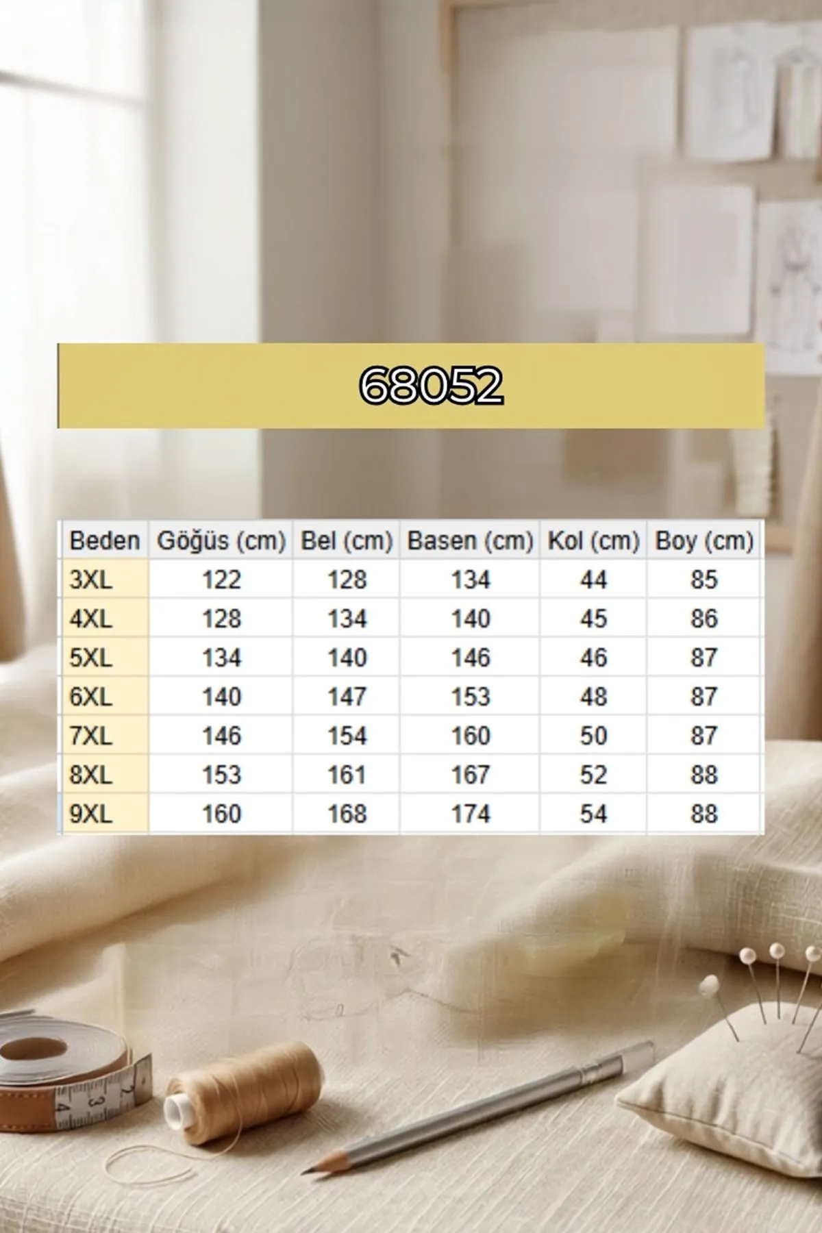 68052 Büyük Beden Kendi Kumaşından Ribanalı Modal Tunik - Bebe Mavi