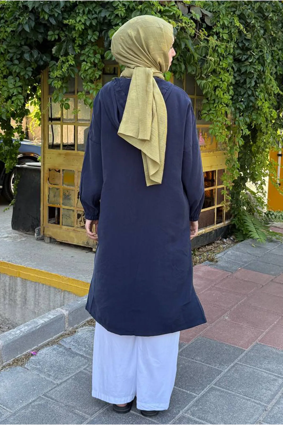 26Y7264 - LACİVERT - KAPİŞONLU FERMUARLI KAP