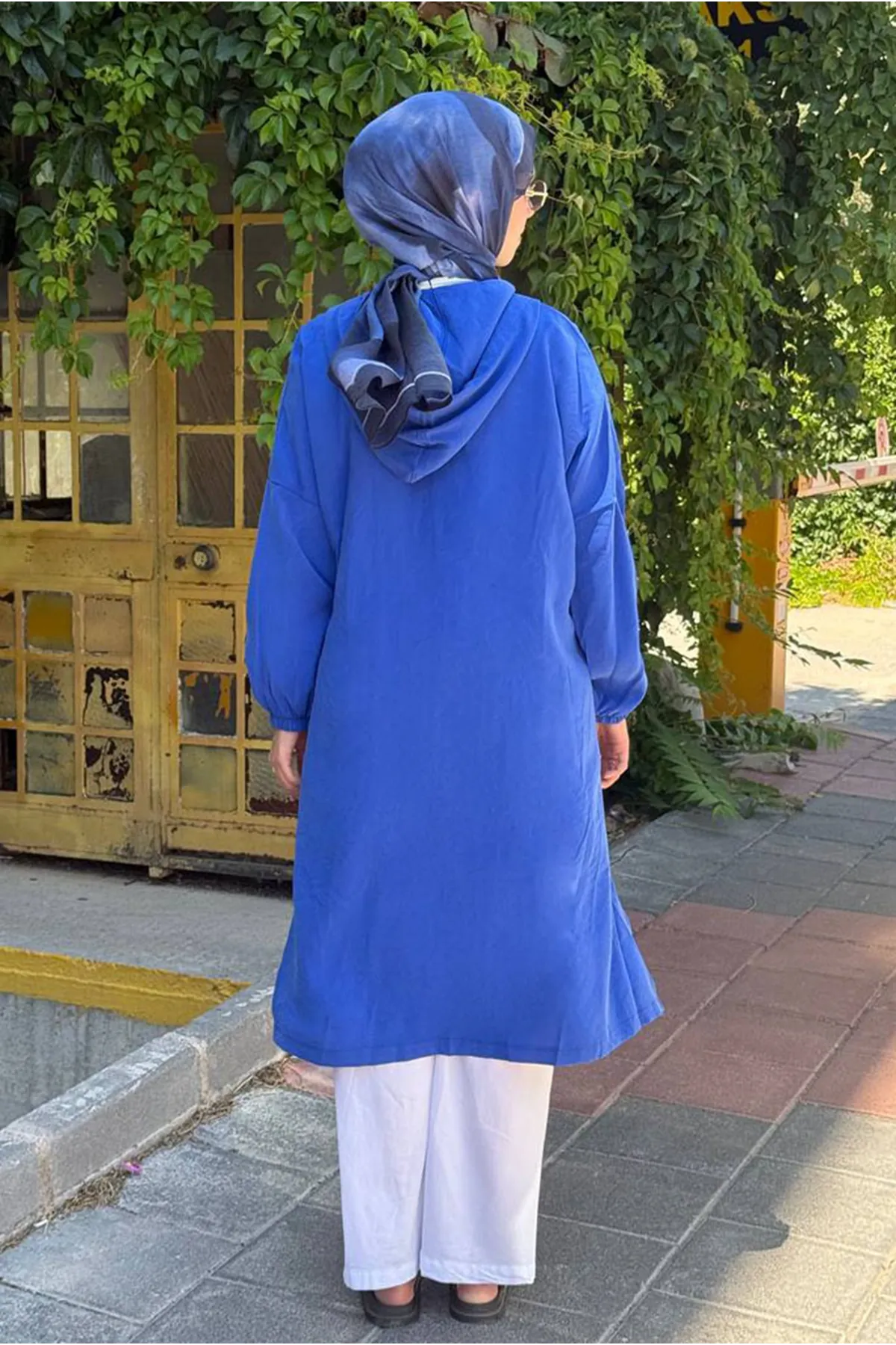 26Y7264 - SAKS - KAPİŞONLU FERMUARLI KAP