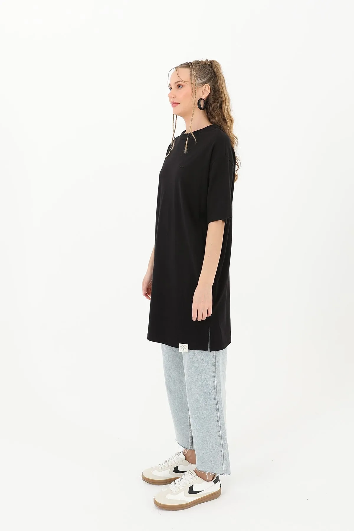 26Y3927 - SİYAH - SOUL NAKIŞLI TSHIRT