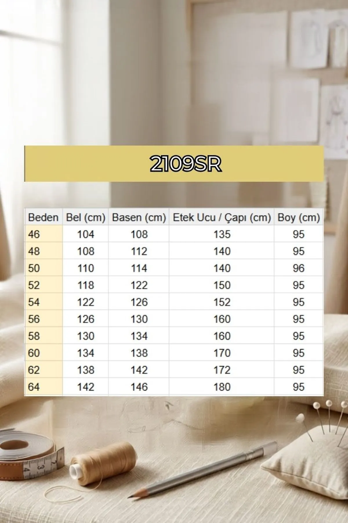 2109Sr Cepte Yıldız Düğme Detaylı Keten Etek - Haki