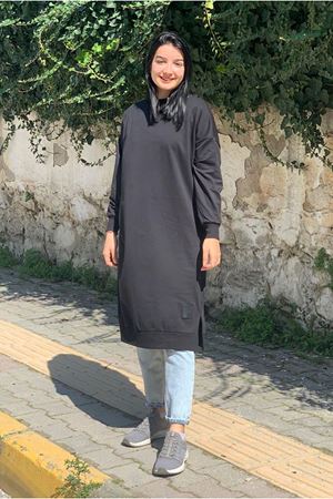 24K36450 - SİYAH - SOUL PUANE UZUN SWEAT