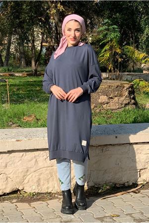 24K36450 - LACİVERT - SOUL PUANE UZUN SWEAT