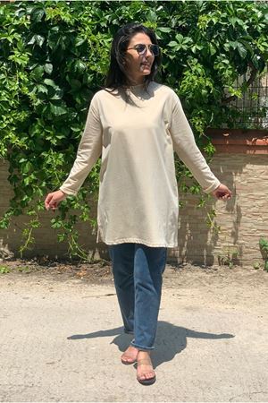 26Y7080 - BEJ - BASIC TUNİK