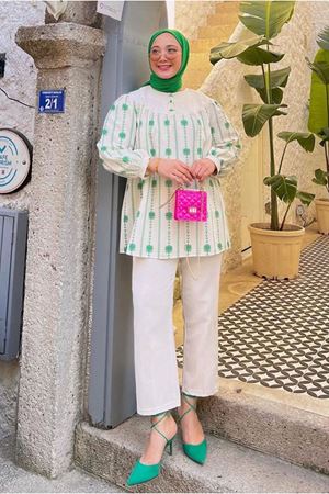 24Y3081 - BENETTON - ARDUÇ KETEN İKİLİ TAKIM