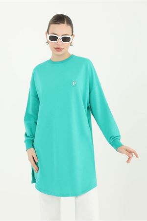 24Y4355 - YEŞİL - PUANE RELAX TUNİK