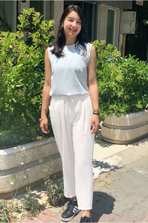 24Y4582 - EKRU - HAVUÇ KESİM AEROBİN PANTOLON