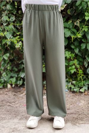 24Y4583 - HAKİ  - BOL PAÇA AEROBİN PANTOLON