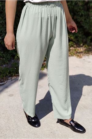 24Y1912 -  AÇIK HAKİ - HAVUÇ KESİM AEROBİN PANTOLON