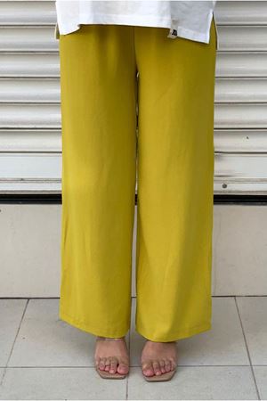 24Y4583 - YAĞ YEŞİLİ - BOL PAÇA AEROBİN PANTOLON