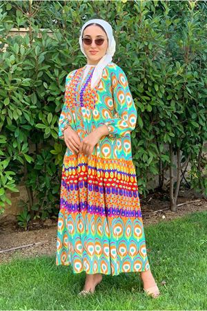 25Y3541 - MİNT - BEGONVİL VİSKON ELBİSE