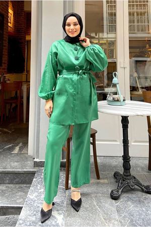 25Y3263 -YEŞİL - ELRAY JANJAN BROŞLU TAKIM