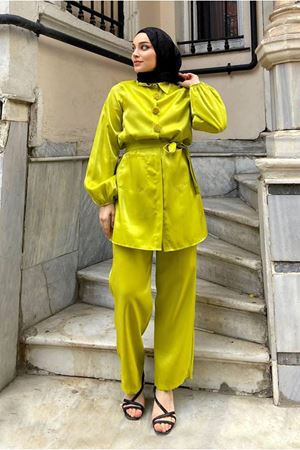 25Y3263 -YAĞ YEŞİLİ- ELRAY JANJAN BROŞLU TAKIM