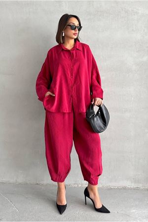25Y7520 - BORDO - ŞALVAR PANTOLON TAKIM