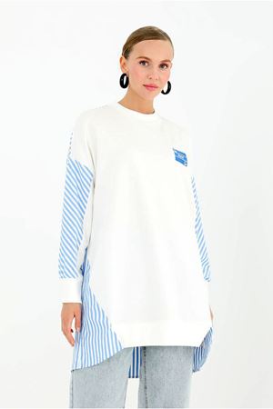 25Y4477 - EKRU - MOOD PARAŞÜT DETAY SWEAT