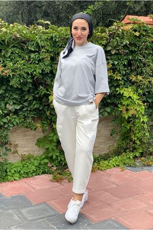 25Y7004 - GRİ - ARA BOY BASIC TSHIRT