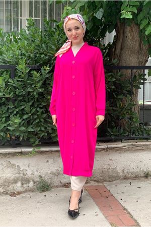 25Y5066 - FUŞYA - DÜĞMELİ BASİC CEKET