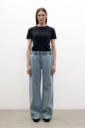 25Y7325 - K.Y MAVİ - Shine Chic Pantolon