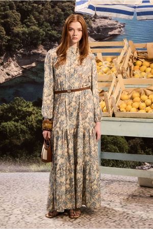 25Y7465 - DESENLİ - MERWİSH  Yaz Elbise