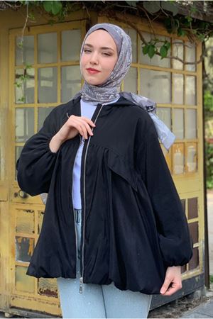 25Y7205 - SİYAH - PARAŞÜT BALON CEKET 