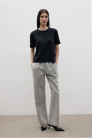 25Y7325 - K.Y GRİ - Shine Chic Pantolon