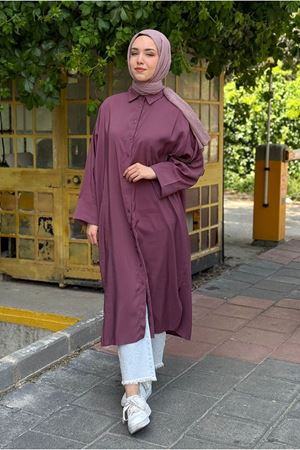 25Y7410 - MÜRDÜM - GÖMLEK ELBİSE