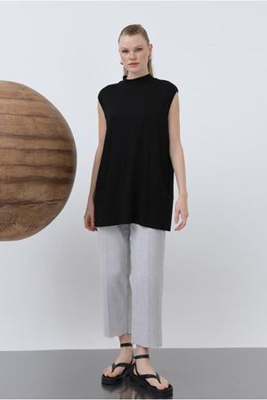 25Y7606 - SİYAH -  İNCE PENYE SIFIT KOL İÇLİK