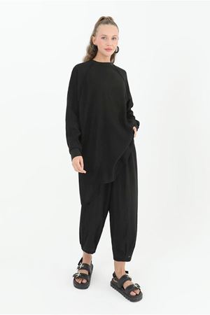 25Y2228 - SİYAH - REGLAN KOL İKİLİ TAKIM