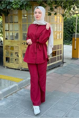 25Y7508 - BORDO - BELİ BAĞLAMALI TAKIM