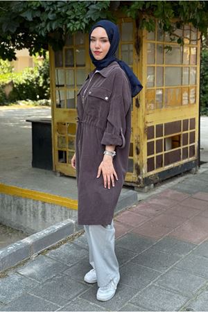 25Y7202 - KAHVE - BELİ TÜNELLİ ÇITÇITLI KAP