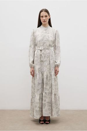 25Y1267 - BEJ - MERWİSH  YAZ ELBİSE