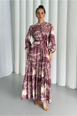 25Y1455 - BORDO - MERWİSH  YAZ ELBİSE