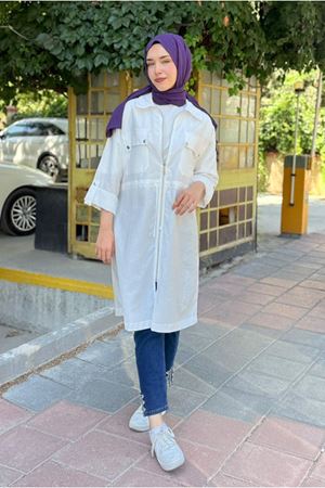 25Y7212 - EKRU - CEPLİ FERMUARLI KAP