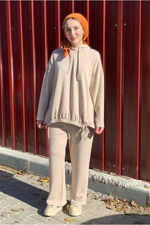 26K2243 - BEJ - MODAL BASIC İKİLİ TAKIM