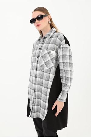 26K4431 - SİYAH - EKOSELİ GÖMLEK 