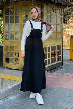 26K9214 - SİYAH - YAN CEPLİ KOT JİLE