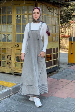 26K9214 - ANTRASİT - YAN CEPLİ KOT JİLE 