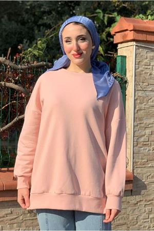 26K4437 - PUDRA   - ÜÇ İPLİK ŞARDONLU BASIC SWEAT 