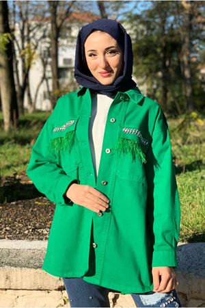 26K5049 - BENETTON - TAŞLI KOT CEKET