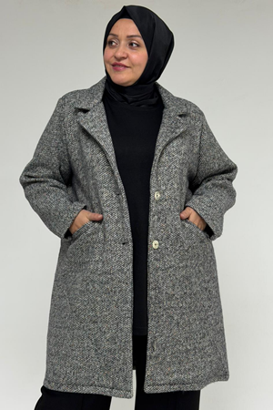 53052 Büyük Beden Rachel Kaban - Siyah