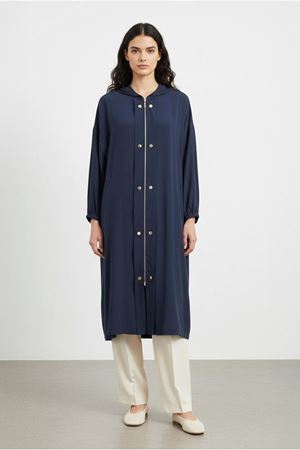 26Y7226 - LACİVERT - FERMUARLI ÇITÇITLI KAP