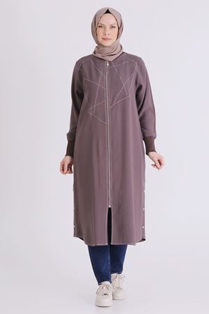 26YV2553 - KAKAO - Büyük Beden Tesettür Kap