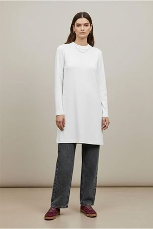 26Y6555 - EKRU - PENYE UZUNKOL TUNİK 