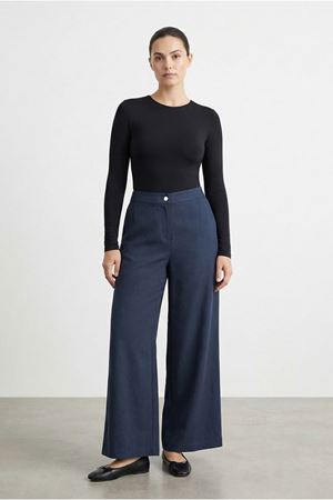 26Y7306 - LACİVERT - BÜYÜK BEDEN BOL PAÇA PANTOLON