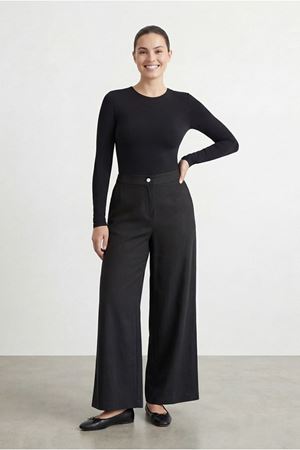 26Y7306 - SİYAH - BÜYÜK BEDEN BOL PAÇA PANTOLON 