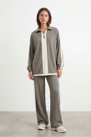 26Y6606 - HAKİ - RENK KOMBİNLİ TAKIM 