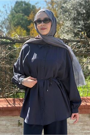 26Y6575 - LACİVERT -  LYOCEL GÖMLEK