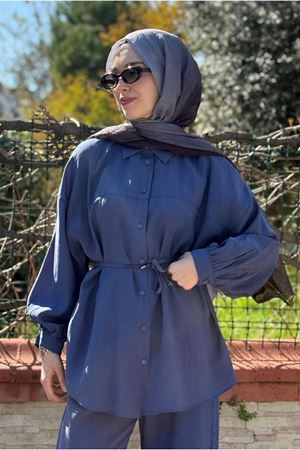 26Y6575 - MAVİ -  LYOCEL GÖMLEK